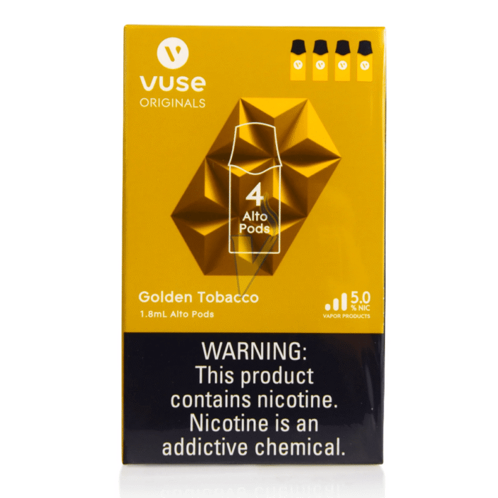 Vuse-alto-golden-tob-5.0-4pk Vuse alto golden tob 5% 4pk