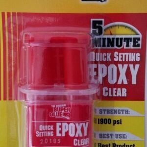 The Original Super Glue 5 Minute Quick Set Epoxy Clear 0.2 Oz Tube