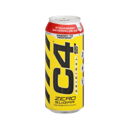 C4 Energy Drink Performance Zero Sugar Strawberry Watermelon Ice 16 Fl Oz