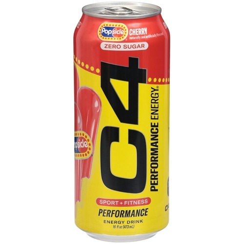 C4 Performance Zero Sugar Energy Drink - Cherry Popsicle