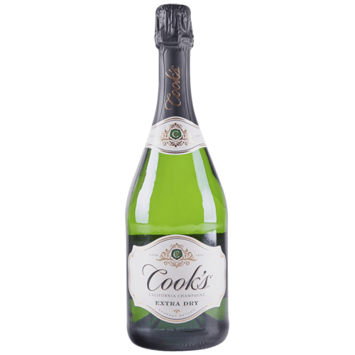 Cook's California Champagne Extra Dry White Sparkling Wine, 750 mL Bottle Cook's California Champagne Extra Dry White Sparkling Wine, 750 mL Bottle