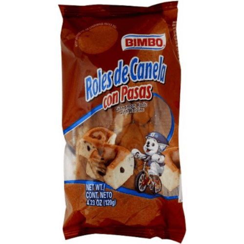 Bimbo roles de canela con pasas cinnamon rolls with raisins