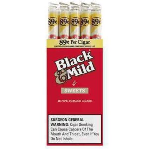 Black mild cigar sweets wood tip