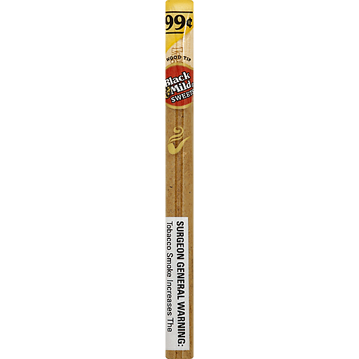 Black mild cigar wood tip sweets