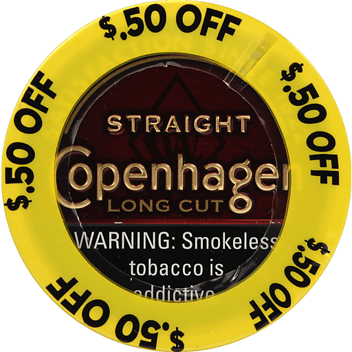 Copenhagen smokeless tobacco straight long cut Copenhagen smokeless tobacco straight long cut