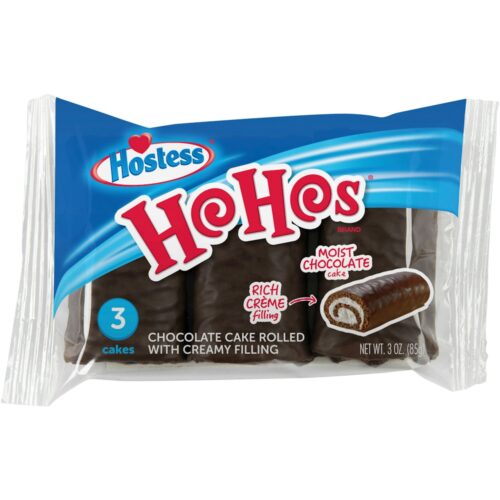 Hostess chocolate cake rolled with creamy filling