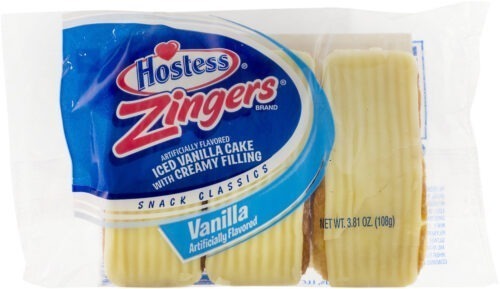 Hostess iced vanilla zingers single serve 3 count 3 81 oz