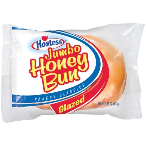 Hostess jumbo glazed honey bun single serve