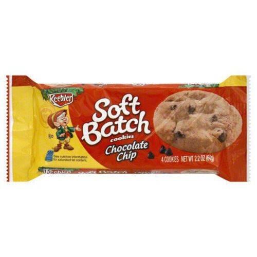 Keebler soft batch chocolate chip cookies 2 2 oz pouch