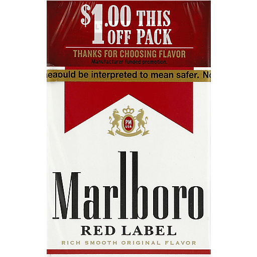 Marlboro cigarettes red label