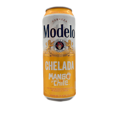 Modelo chelada mango y chile mexican import flavored beer 24 fl oz can 3 5 abv