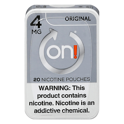 On 4 mg original nicotine pouches
