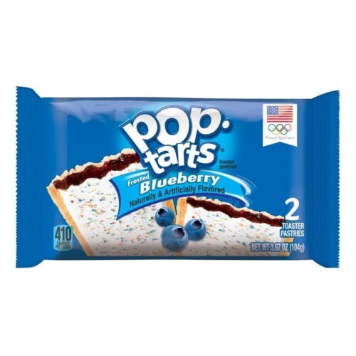 Pop tarts toaster pastries frosted blueberry