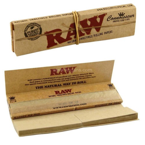 Raw classic connoisseur king size slim tips