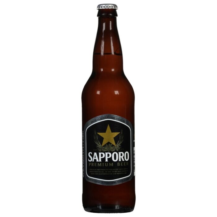 Sapporo premium beer bottle