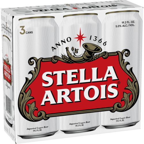 Stella artois lager 3 pack 19 2 fl oz cans Stella artois lager 3 pack 19 2 fl oz cans
