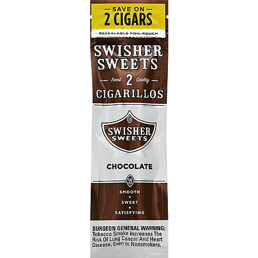 Swisher sweets cigarillos classic chocolate 2 unidad