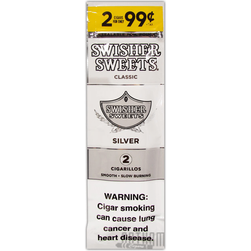 Swisher sweets silver 2 cigarillos