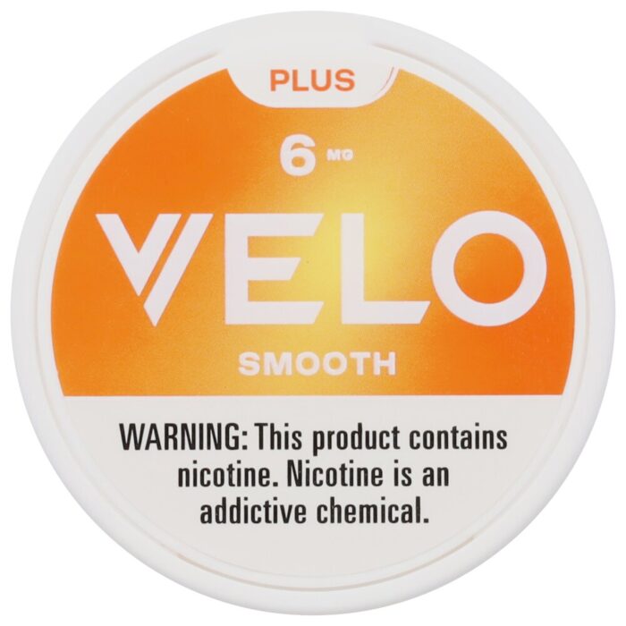 Velo plus smooth nicotine pouches 6mg Velo plus smooth nicotine pouches 6mg