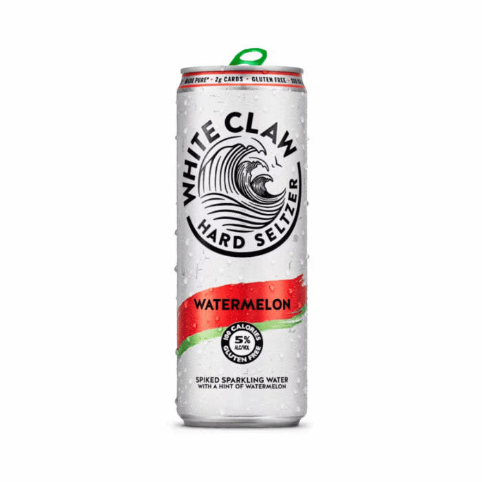White claw hard seltzer watermelon 12 oz can