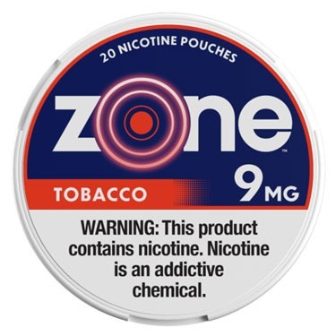 Zone nicotine pouches tobacco 9 mg