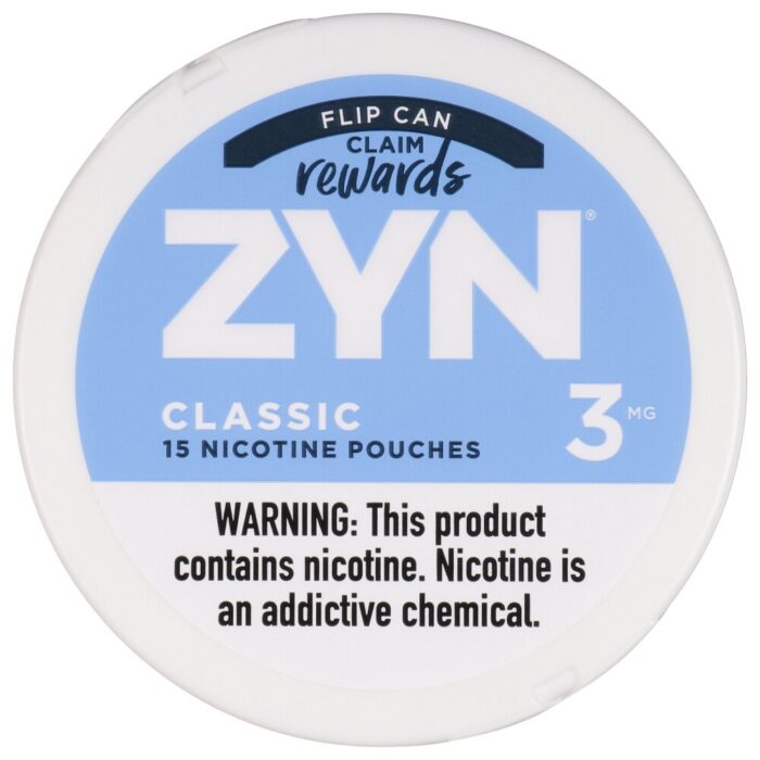 Zyn classic nicotine pouches 3mg