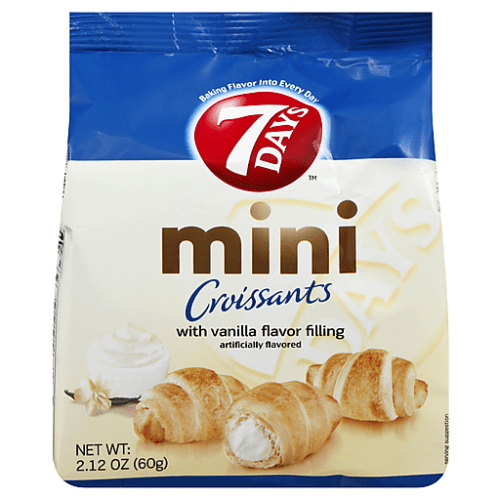 7days 7 days croissants with vanilla flavor filling mini