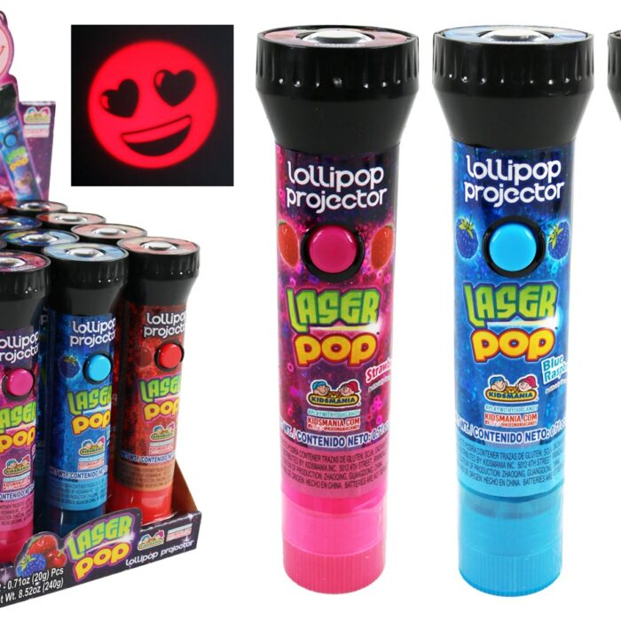 Kidsmania Laser Pop Projector Candy 0.74 Oz Each Kidsmania Laser Pop Projector Candy 0.74 Oz Each