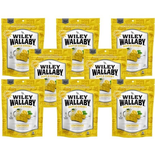 Wiley Wallaby Lemonade Licorice - Case Of 8/7.05 Oz