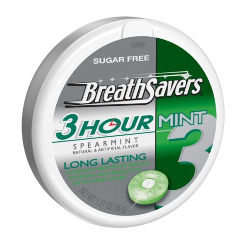 Breath savers mint 3 hour sugar free spearmint 1 27 ounce