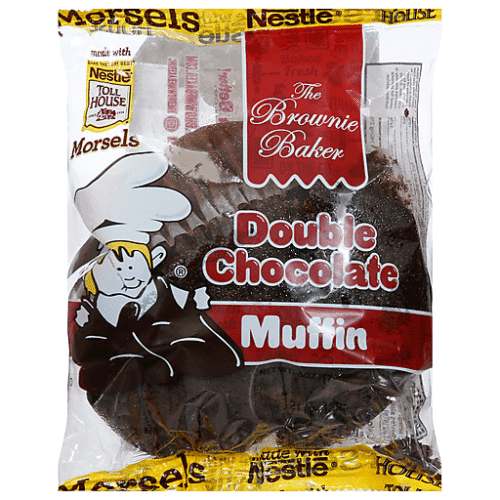 Brownie baker muffin double chocolate 6 oz