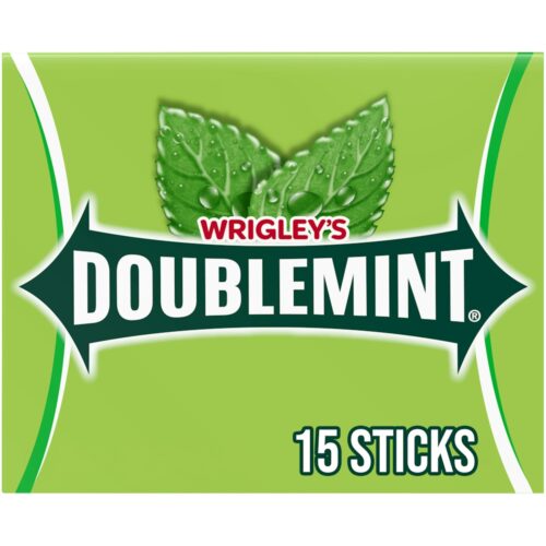Doublemint chewing gum slim pack with 15 pieces