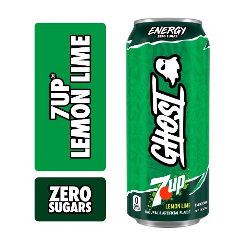 GHOST Energy Drink 7UP 16oz Can