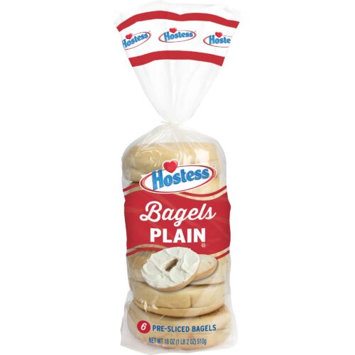 Hostess bagels plain