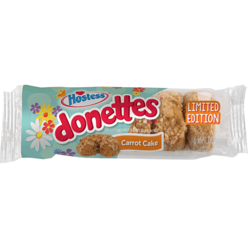 Hostess Carrot Cake Donettes Donuts Single Serve, 6 Count, 4.23 Oz