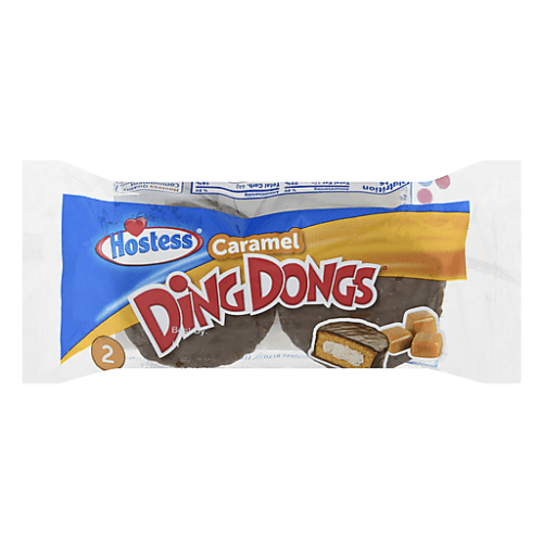 Hostess ding dongs caramel fudge covered cake