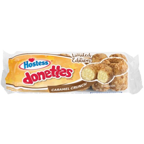 Hostess donettes mini donuts caramel crunch