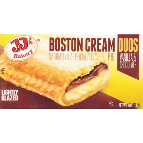 Jjs bakery 4 oz lightly glazed duos boston cream pie
