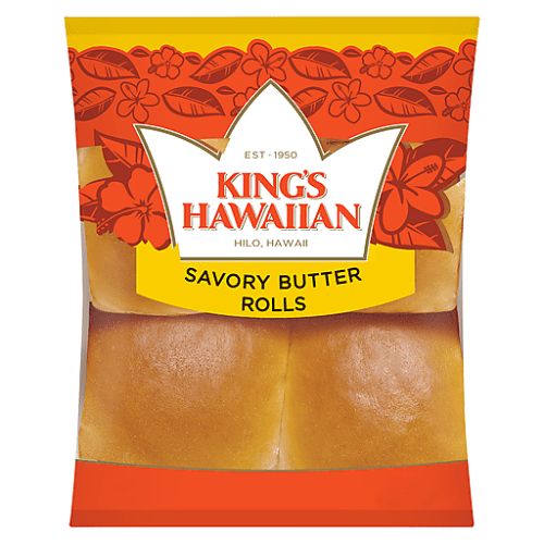 Kings hawaiian savory butter rolls 4 ct pack