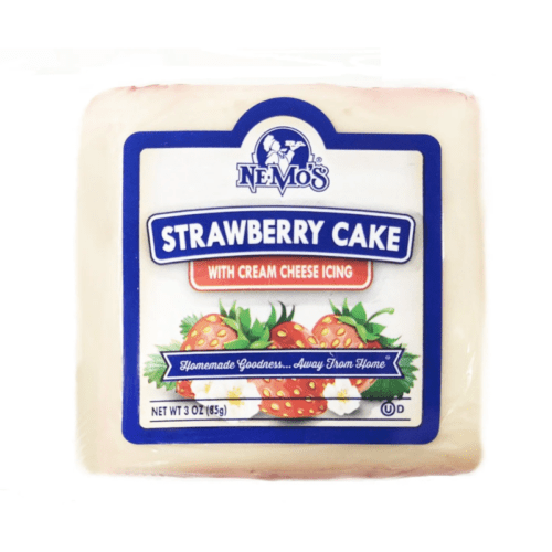 Ne mos strawberry cake with creamy cheese icing