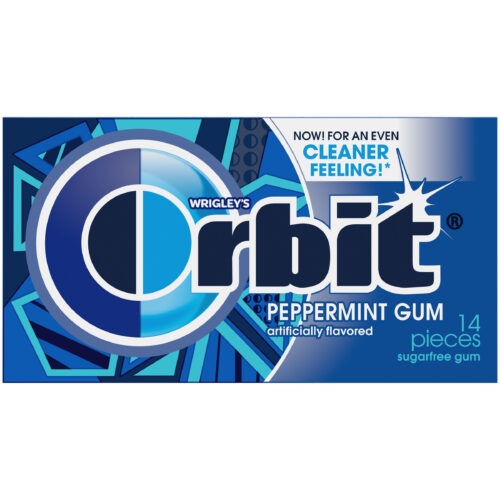 Orbit sugar free peppermint chewing gum 14 pc