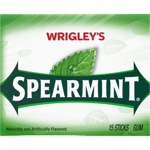 Wrigleys spearmint gum sticks 15 ct pack