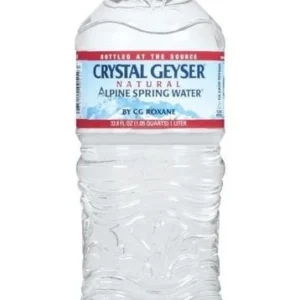 Crystal Geyser Alpine Spring Water  flat top - 1 LT