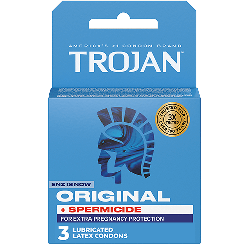 TROJAN ORIGINAL WITH SPERMICIDE CONDOMS