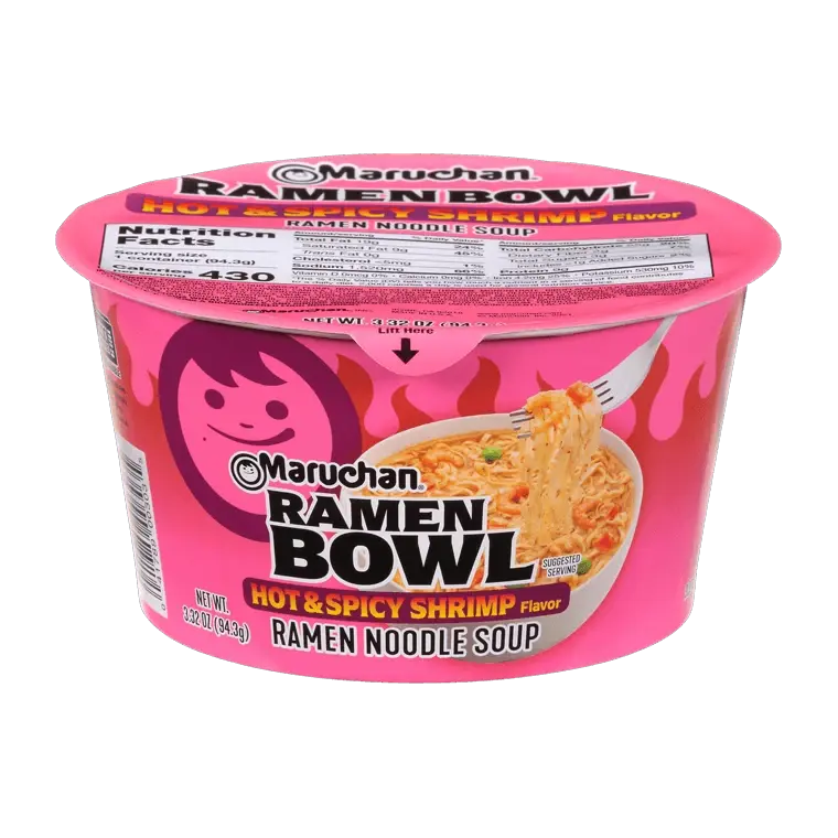Maruchan Hot & Spicy Shrimp Flavor Bowl 1 Pack