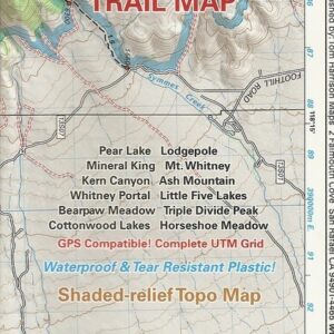 Mt.Whitney High Country Map