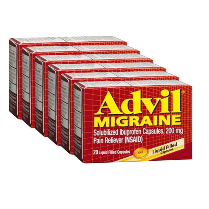Advil Migraine Pain Reliever Liquid Filled Capsules - 200 Mg - 20ct