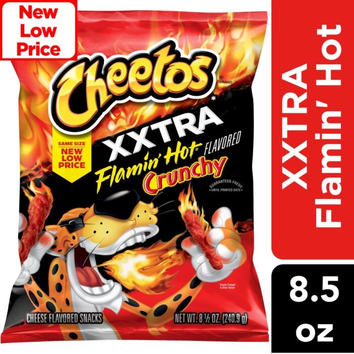 Cheetos XXTRA Flamin' Hot Crunchy Cheese Flavored Snacks - 8.5oz Cheetos XXTRA Flamin' Hot Crunchy Cheese Flavored Snacks - 8.5oz