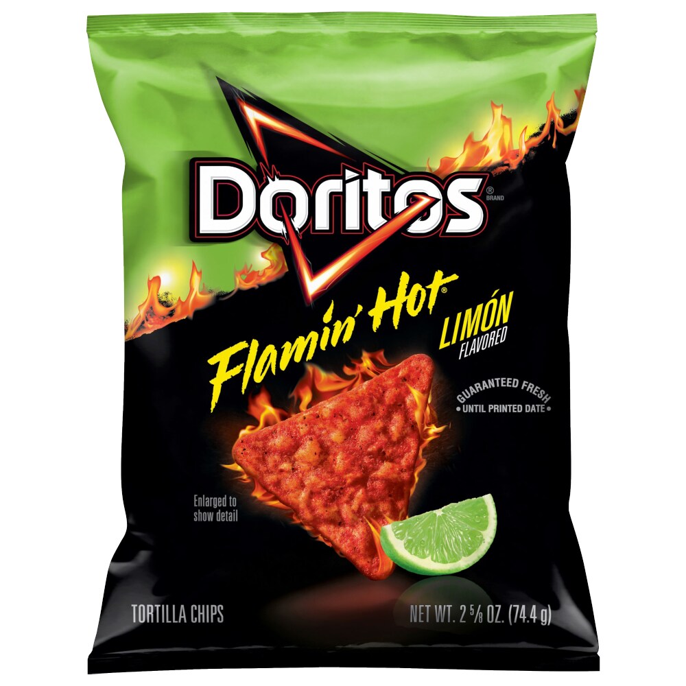 Doritos Tortilla Chips Flamin' Hot Limon Flavored