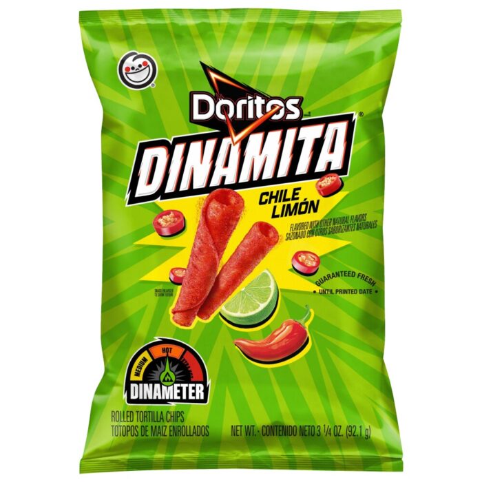 Dorito's Tortilla Chips, Rolled, Chile Limon